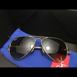New Ray Ban aviator glasses